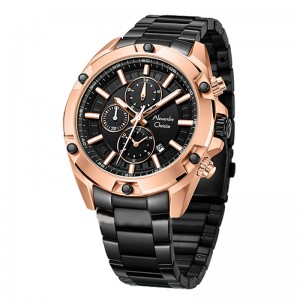 Alexandre Christie AC 6690 Rosegold Black MCFBRBA